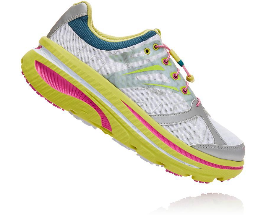 Hoka Australia One One OV X Bondi B - Womens Running Shoes White - FRGYQ-3295